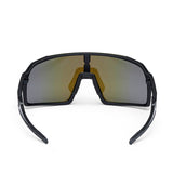ES16 Enzo Brille. Schwarz mit blauer Linse. + 2 zusätzliche Linsen