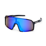 ES16 Enzo Brille. Schwarz mit blauer Linse. + 2 zusätzliche Linsen