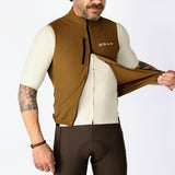 ES16 Gilet antivento in microfibra. Nero