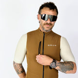 ES16 Gilet antivento in microfibra. Nero