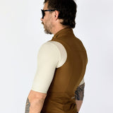 ES16 Gilet antivento in microfibra. Nero