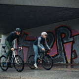 Pantaloni ciclismo invernali ES16 Supreme unisex - con imbottitura. Azzurro
