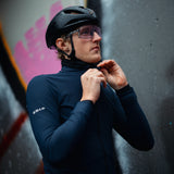 ES16 Maglia a maniche lunghe Cykelfleece Supreme unisex. Blu scuro.