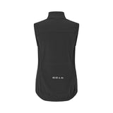 ES16 Gilet antivento in microfibra. Nero