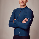 ES16 Maglia a maniche lunghe Cykelfleece Supreme unisex. Blu scuro.