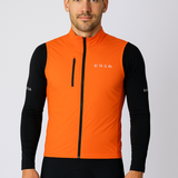 ES16 Gilet antivento in microfibra. Nero